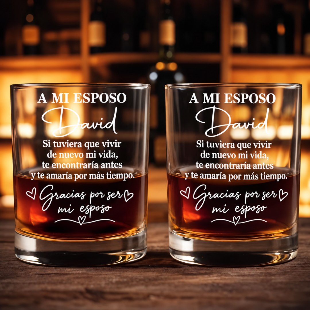 Vaso Personalizado para Esposo con Mensaje de Amor – Regalo de Cumpleaños, Aniversario o Fecha Especial – 311 ml