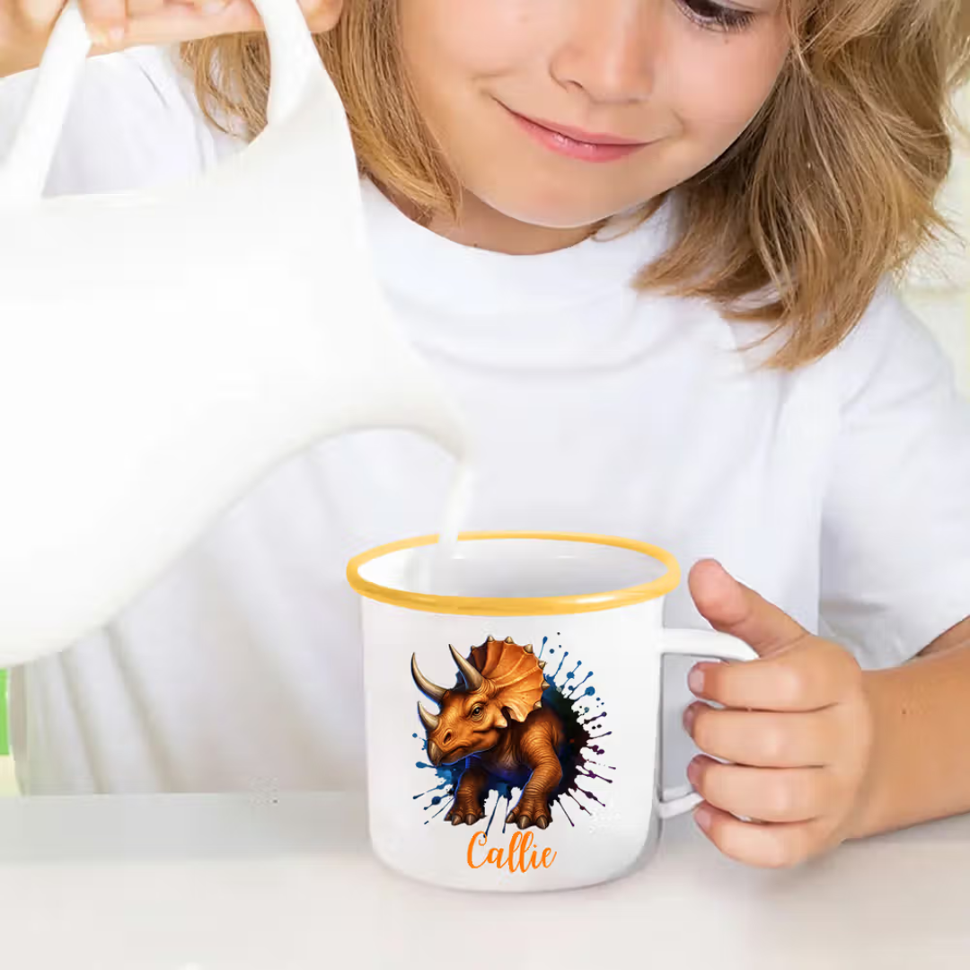Taza Personalizada de Dinosaurios para Niños – Elige su Dinosaurio y Nombre