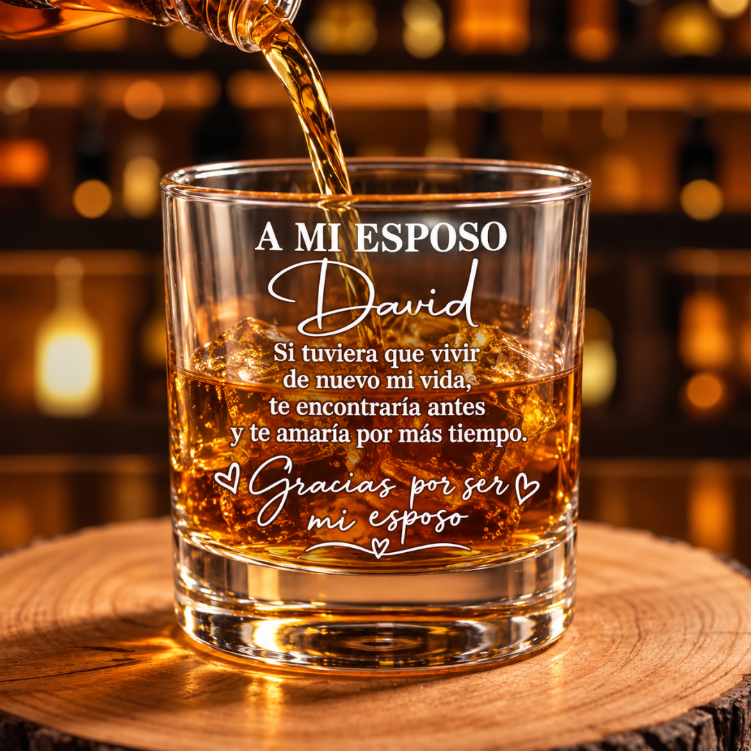 Vaso Personalizado para Esposo con Mensaje de Amor – Regalo de Cumpleaños, Aniversario o Fecha Especial – 311 ml