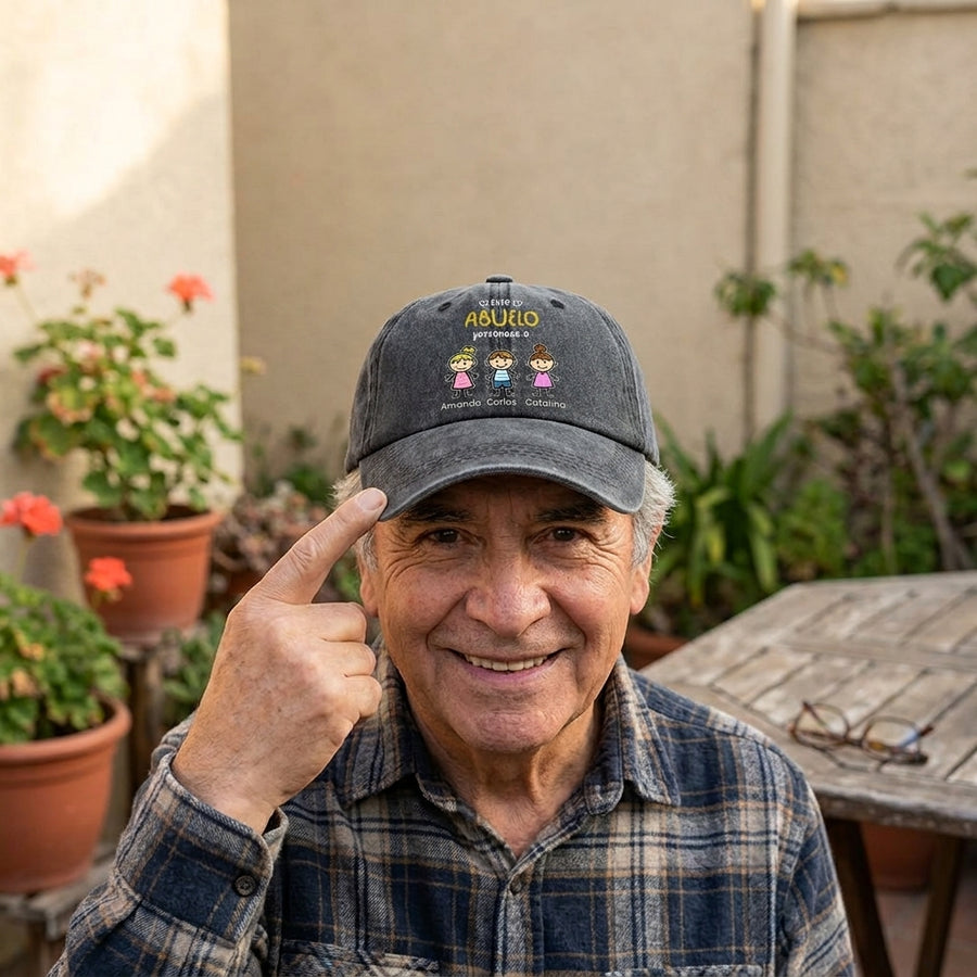 Sus nietos siempre con él